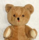 Vtg Eden Brown Teddy Bear Zipper Wind Up Music Plush Stuffed Cream Feet