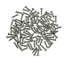 Kaish 100x Stainless Steel Guitar Bass Pickguard Screws Tremolo Backplate Screws
