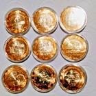 Mexico Set Of 9 Bimetallic  20 Pesos Coins