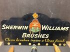 Sherwin Williams Paint Brushes Tin Advertising Sign