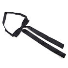 Mens String Bowtie Black Satin Banded Bow Tie For Western Formal Classic Tuxedo