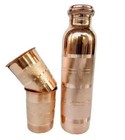 Pure Copper Tumbler  For Serveware   Drinkware Water Bottle With Tumbler Set