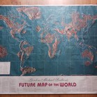 Rare Map Gordon-michael Scallion s Future Map Of The World 1996 46  X 60  - Read