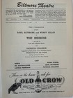 The Heiress Playbill Basil Rathbone Wendy Hiller Patricia Collinge 1947