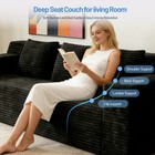 71in 3setaser Sofa Corduroy Fabric Deep Seat Couches Comfy Loveseat Sofa