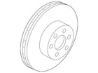 Genuine Nissan Disc Brake Rotor Rear 43206-ck000