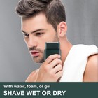Electric Razor For Men  Mini Foil Shavers With Beard Trimmer  Green