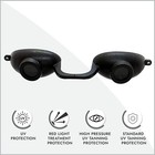 Flexible Sun Goggles Eye Protection Uv Black Glasses Eyes Protect Tanning Bed