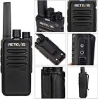 Retevis Rt68 Uhf Walkie Talkie 1200mah Vox Tot 2 Way Radio For School church 2x 