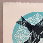 Shepard Fairey Signed Re-build Re-think Letterpress Art Print Poster Obey Giant