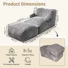 Bean Bag Chair - Large Bean Bag Loungers Chairs For Adults Teens And Childr