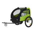 Double Seat Bike Trailer Stroller Jogger 3-in-1 For Kids 40 Lb W 5-point Harness