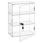 Acrylic Display Case Clear For 3tier Dustproof Toy Showcase Holder Display Shelf
