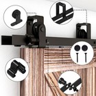 4-20ft Sliding Barn Door Hardware Closet Track Kit For Single double bypass Door