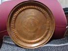 Antique Persian Moroccan Islamic Etched Copper Serving Tray 13 