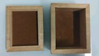 Vintage Burl Wood Veneer Keepsake Box Small Wooden Jewelry Trinket Box 6x5