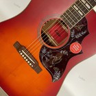 Ledux  Acoustic  Electric Guitar Solid Spruce Top Bone Nut B-band Cherry Burst