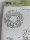 Stampin Up Clear Mount Rubber Stamp Set Full Of Blessings Thanksgiving Pumpkin