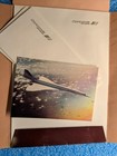 Air France Concorde Airplane Brown Stationary Set   Postcard Paper Envelopes See