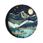 Spare Tire Cover For Rv Camper Trailer Mountain Natural 14 Inch Mountain Nights