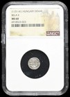 Ngc Ms60 Hungary Bela Ii 1131-1141 Ad  Silver Unc Denar Crusader Medieval Coin