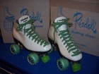 New Old Stock Riedell 122 Sz 8 Mens   Ladies 9 Mediums White
