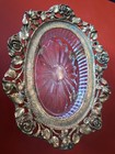 24k Gold-plated Ormolu  Hollywood Regency Floral  Vanity Dish Ornate 1950 s