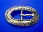 Southwestern Style Center Bar Small Ornate Oval Belt Buckle For 3 4  Belt