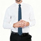 Floral Ties For Men Satin Mens Tie Flower Printed Neck Tie Wedding Blue black