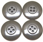 Wwii Us Green Plastic Overcoat Buttons 1 1 8in 28mm 45l Lot Of 4 B4227