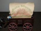 Vintage Cast Iron Prairie Schooner Chewing Tobacco  Horse   Wagon