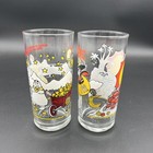 1980 Vtg Mcdonalds Adventure Series Glass Ronald Mcdonald Hamburglar Set Of 2