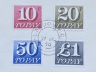 17 06 1970 Gb First Day Cover - To Pay Labels  10p  20p  50p     1  Bradbury   550