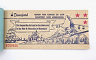 Disneyland 1959 Admit One Vintage A-e Park Ride Admission Ticket Book Disney