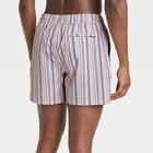 Men s 5  Swim Trunks - Goodfellow   Co Cream Stripe M  Recycled