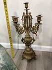 Vintage Brass Candle Holder From Italy Heavy