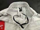 Nike Athletic Teens Xl White Stretch 6  Shorts With Silver Logo  new 