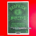 Dropkick Murphys 2012 Concert Promo 11x17 Street Poster  Eugene Oregon  