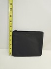 Tumi For Delta Black Zipped Small Travel Pouch Bag Case Soft Shell Lined