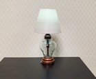 Dollhouse Modern Table Lamp Battery Operated Bronze 1 6 Scale Houseworks 2382
