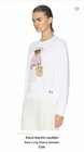 Nwt Authentic Polo Ralph Lauren Women   s Polo Bear Sweater White  Size S 