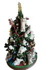 Danbury Mint   Maltese Dog Lighted Christmas Tree Figurine Holiday Decor