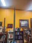 Antique Copper Lightning Rod With W c  Shinn Glass Ball 1 Rod Only
