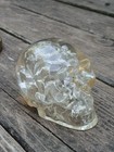 Vintage 1960s Lucite Clear Skull Barware Ice Bar Decor Mid Century Modern Rare 