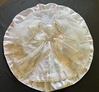 Vintage Baby Infant White Lace Baptism Christening Dress Full Circle Size 0