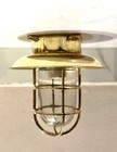 Vintage Marine Decor Home Solid Brass Nautical Ceiling Light Fixture With Shade