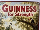 Guinness Beer Metal Sign - Guinness For Strength Retro Vintage Irish Cyclops
