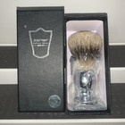 Parker Safety Razor Pure Badger Chrome Handle Handmade Shaving Brush Stand Nib