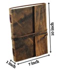Handmade Leather Journal Writing Notebook Genuine Leather Brown Bound Daily N   
