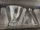 Joyjolt Aqua Vitae Octagon Crystal Martini Glasses Set Of 2 Nib